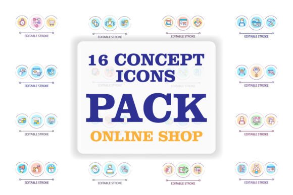 A Set of Ecommerce Loop Icons for Modern Marketing