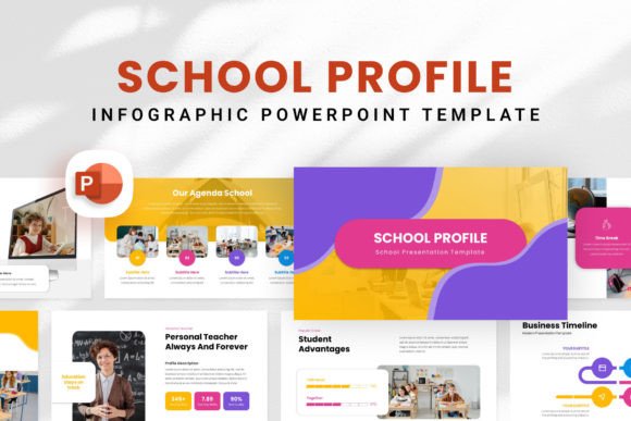 Empower Your Pitch with a School Profile PowerPoint Template