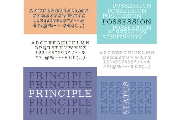 Possession Repeat Word Alphabet Set: Your Design’s Bold, Graphic Voice