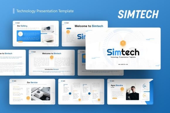 Simtech: The Versatile Technology Presentation Template for Modern Professionals