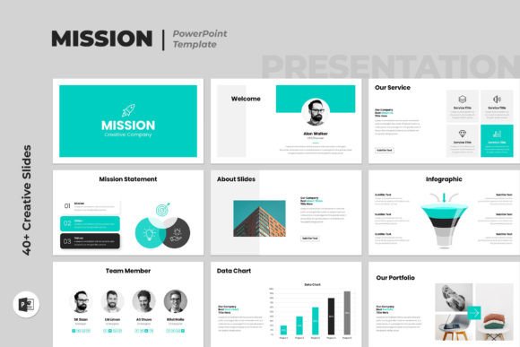 The Power of a Minimalist Mission: How the Right PowerPoint Template Elevates Your Business Story